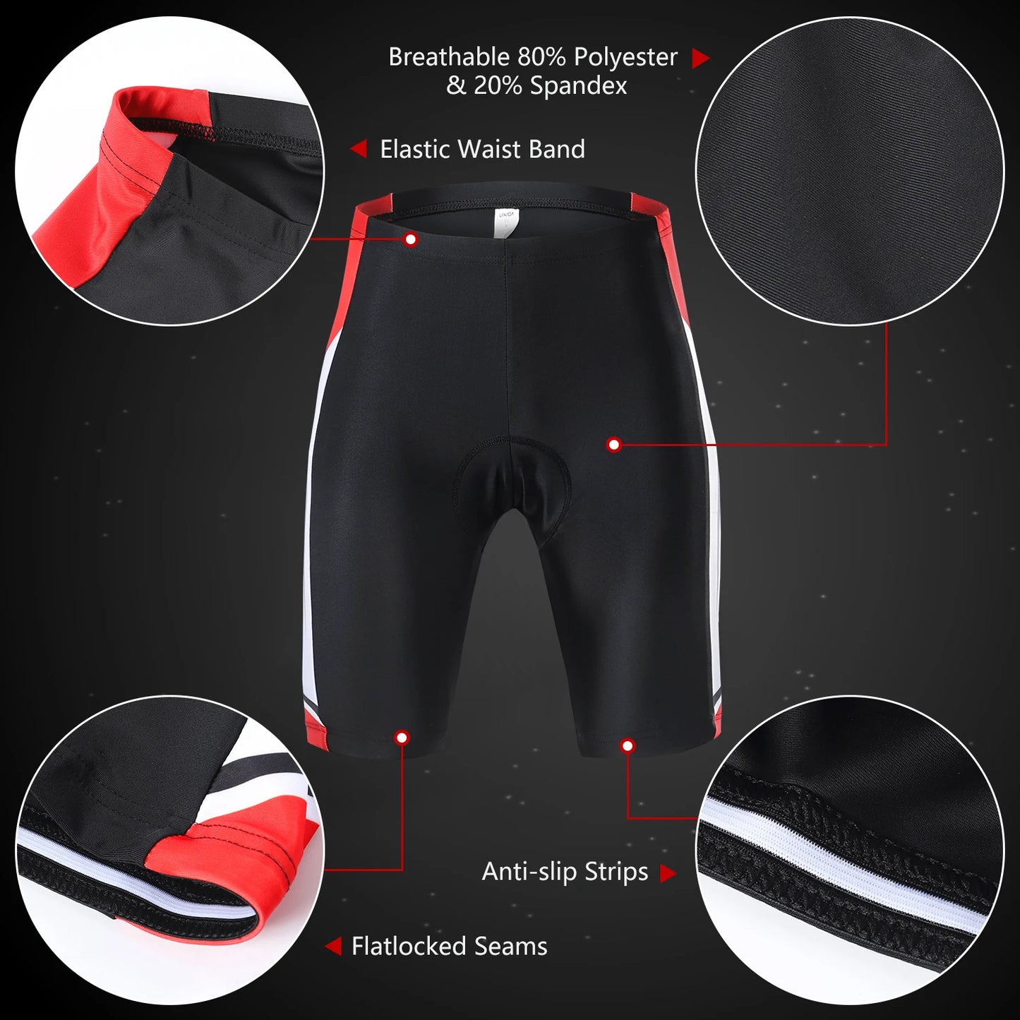 Men Breathable Quick Dry Comfortable Short Sleeve Jersey and Padded Shorts Cycle Clothing Set Riding Sportswear