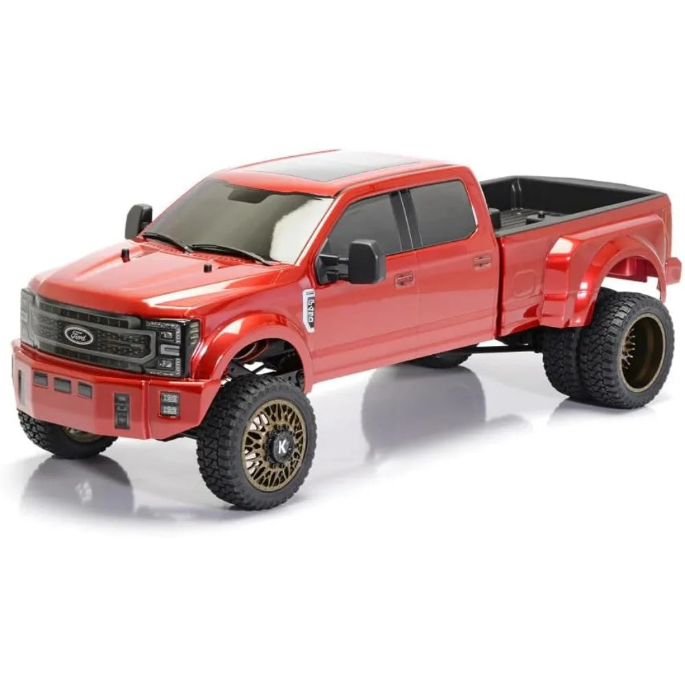 Wheel Edition 4WD RTR Truck, All-Terrain, Water-Proof for RC Hobbyists, Red Candy Apple