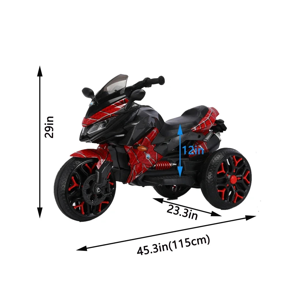 Electric motorcycle 12V Kids toys motorcycle electric ride on toysn3 -6 years Boys Girls with Training Wheels Lighting  wheels