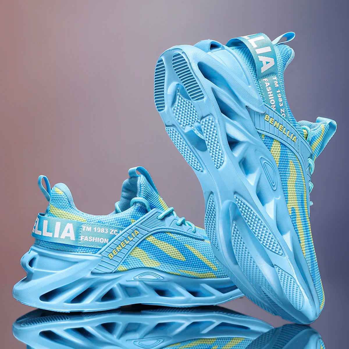 Running shoes for men and women, lightweight mesh, breathable and comfortable, flat and soft tennis shoes