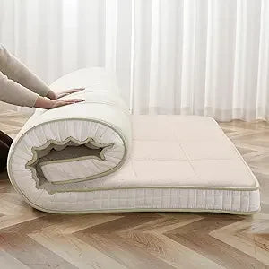 Extra Thick Full Size Futon Mattress - Super Soft Fuzzy Sleeping Pad for Adults - Japanese Floor Mattress - Comfortable Tatami S