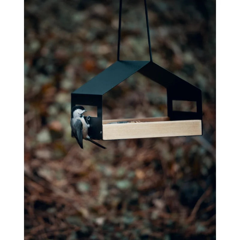 1PC Outdoor gardening, Metal house Modern bird feeder garden decoration, hummingbird feeder, hanging bird house