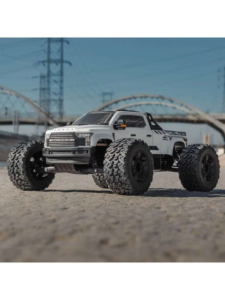 RC Truck Big Rock 6S 4WD BLX 1/7 Monster Truck RTR (Battery and Charger Not Included) White, ARA7612T3