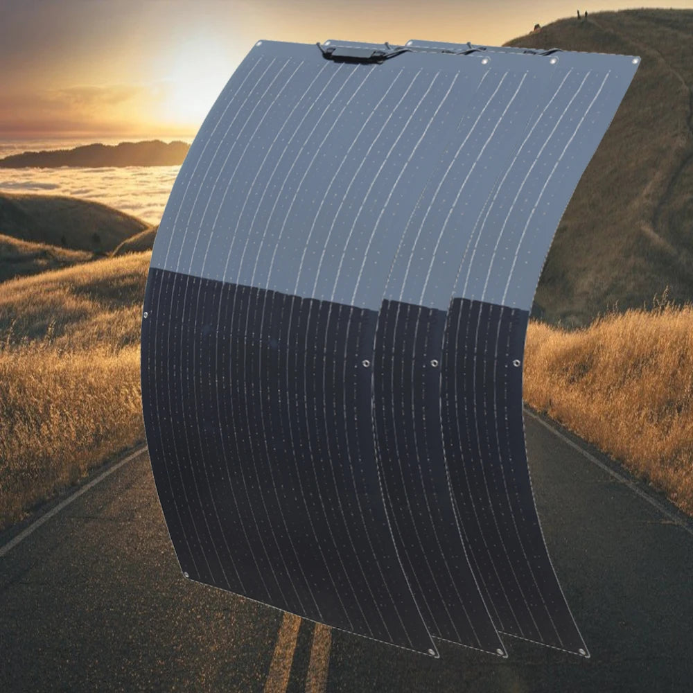 360w 300w 240w 200w 120w Flexible Solar Panel Kit 12v Battery Charger Monocrystalline for Home Boat RV EU USA Ship