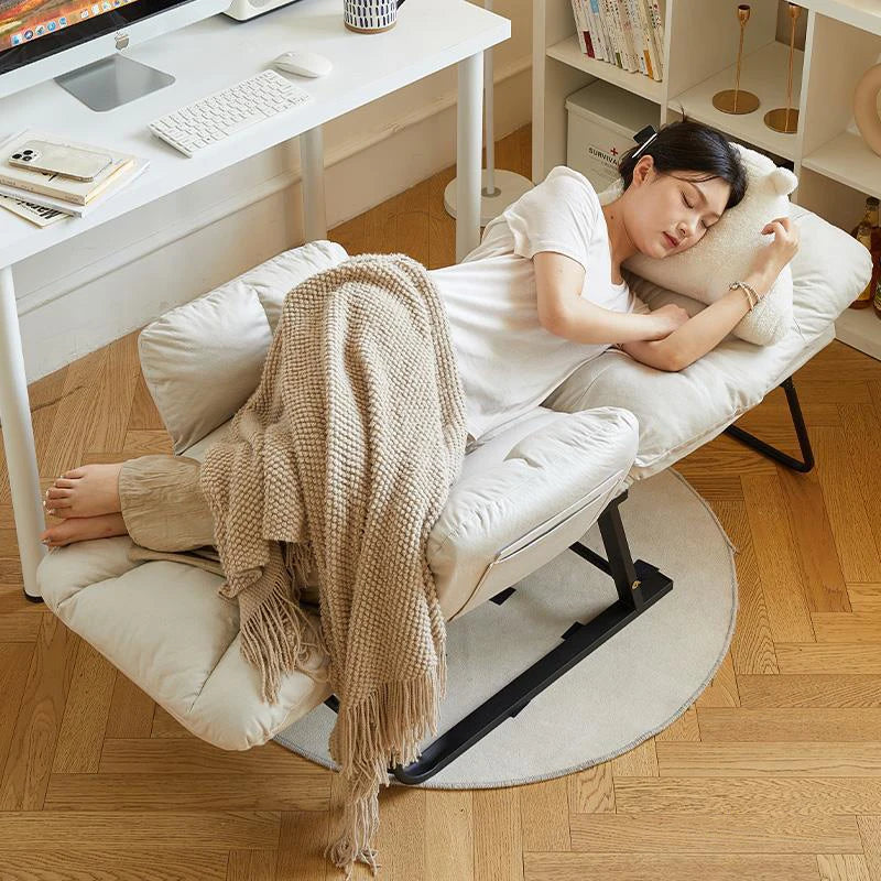 Sofa Chair Comfort Company Home Office Chairs Bedroom Reclining Backrests,Broadcast Chairs Cloth Metal adjustable Soft Foldable