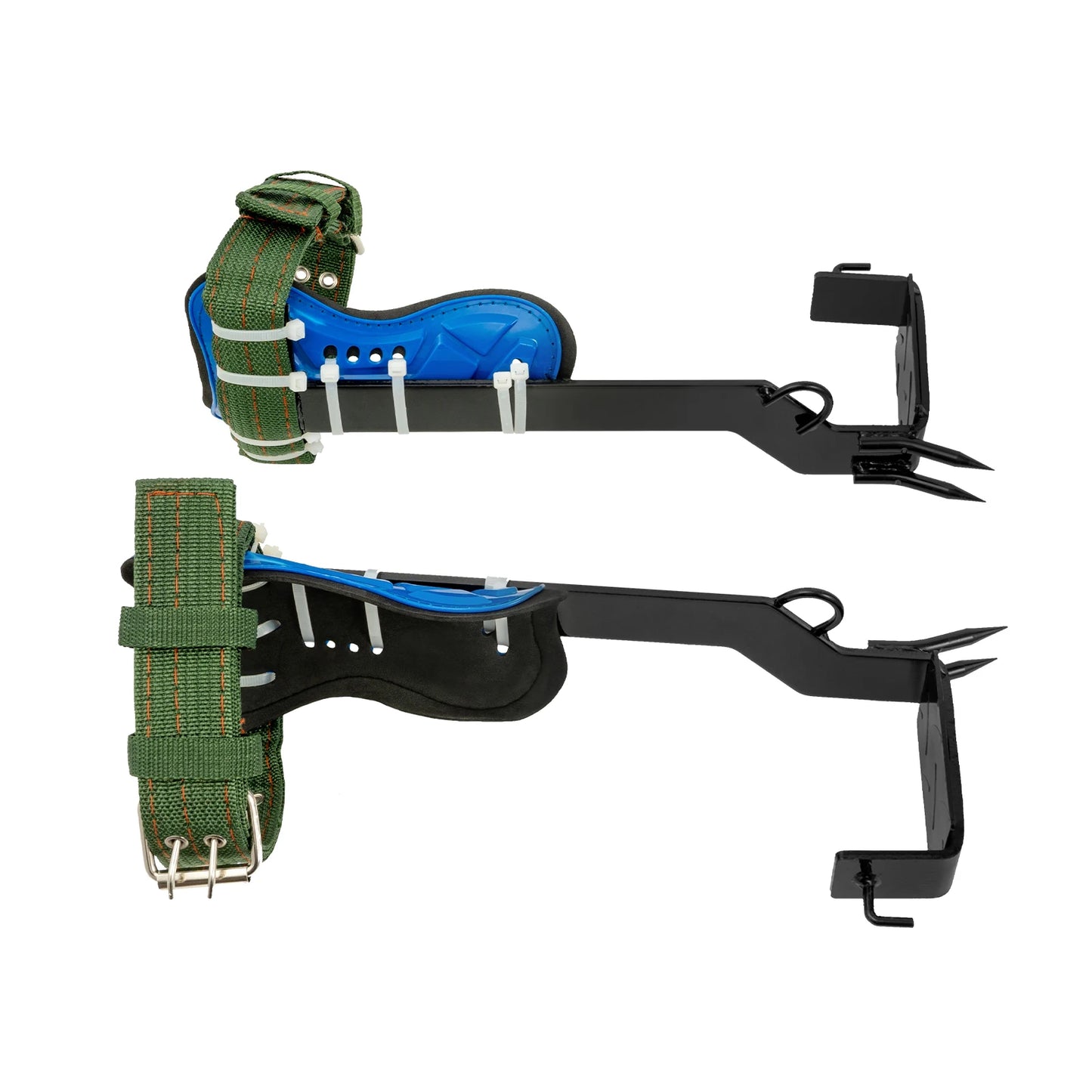 Tree Climbing Spike Set Portable Piercing Tree Climbing Tool with Safety Belt Load 100kg for Climbing Logging Picking Hunting