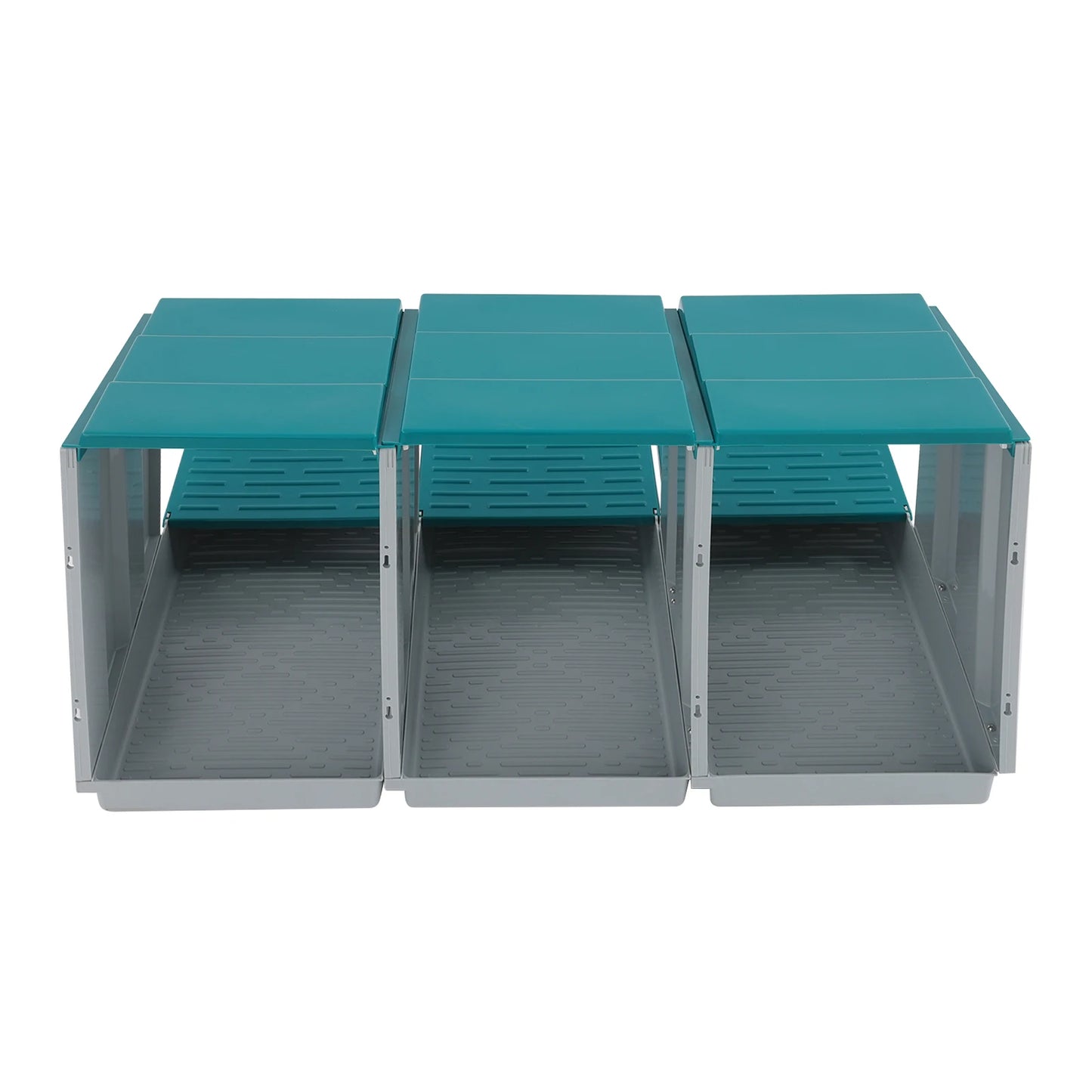 3-Compartment Chicken Nesting Box Chicken Laying Box with Egg Collection