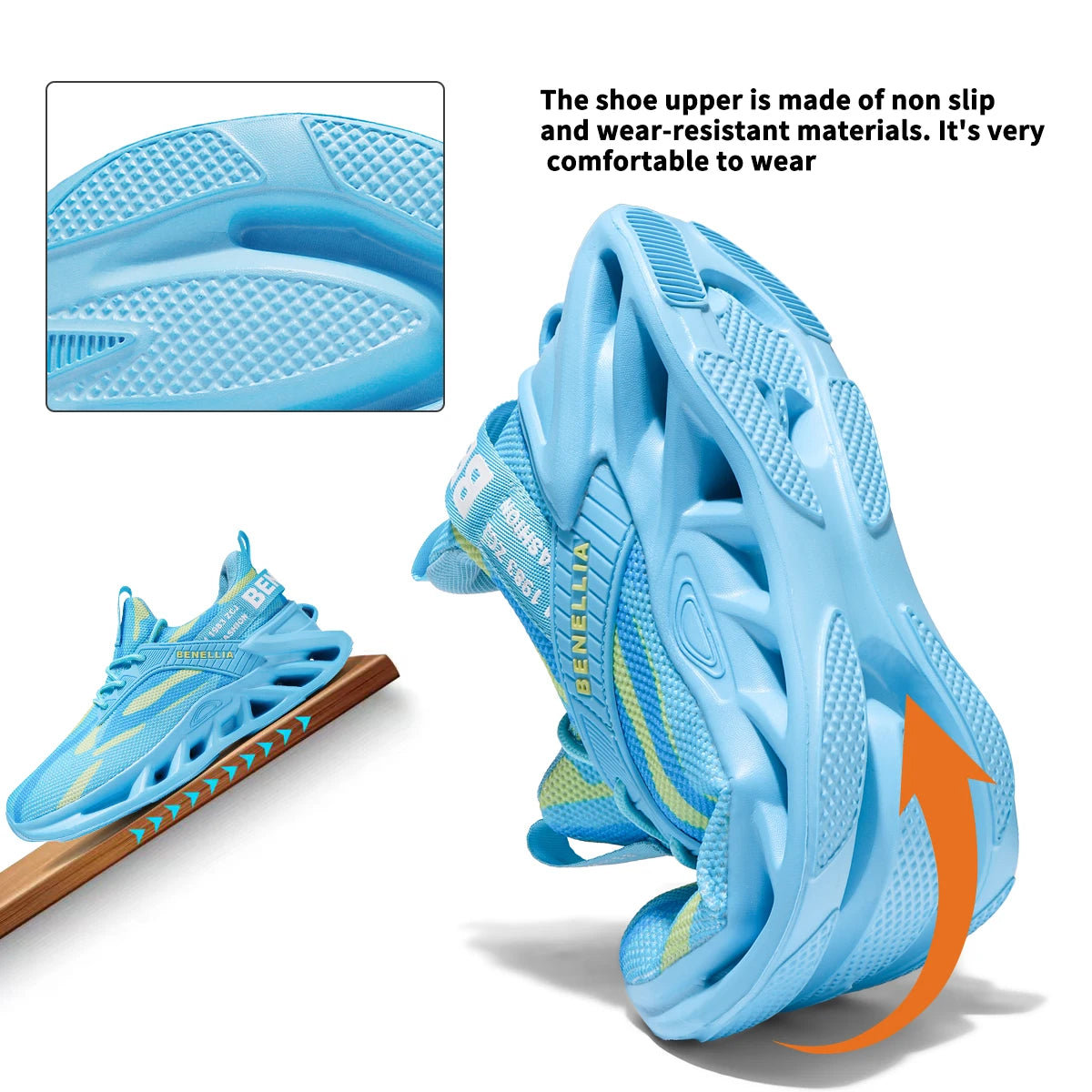 Running shoes for men and women, lightweight mesh, breathable and comfortable, flat and soft tennis shoes