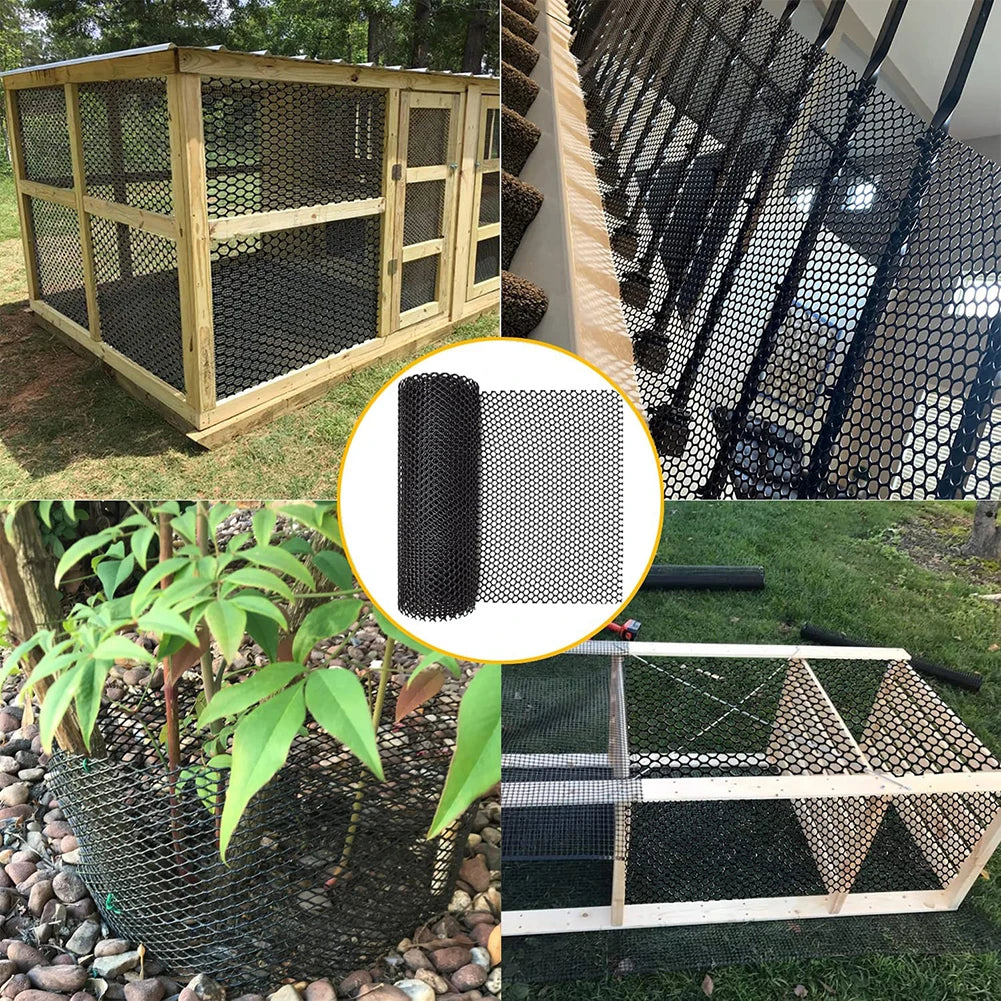 40x300cm Safety Netting Plastic Net Chicken Wire Fence Breeding Net Isolation Protection Child Cat Pet Chicken Garden Mesh