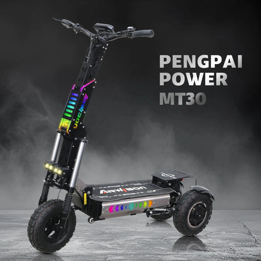 ARWIBON MT30 Adult Electric Scooter 6000W Motor 60V27AH Folding Tricycle E-Scooter 13 Fat Tire E-Mountain Scooter