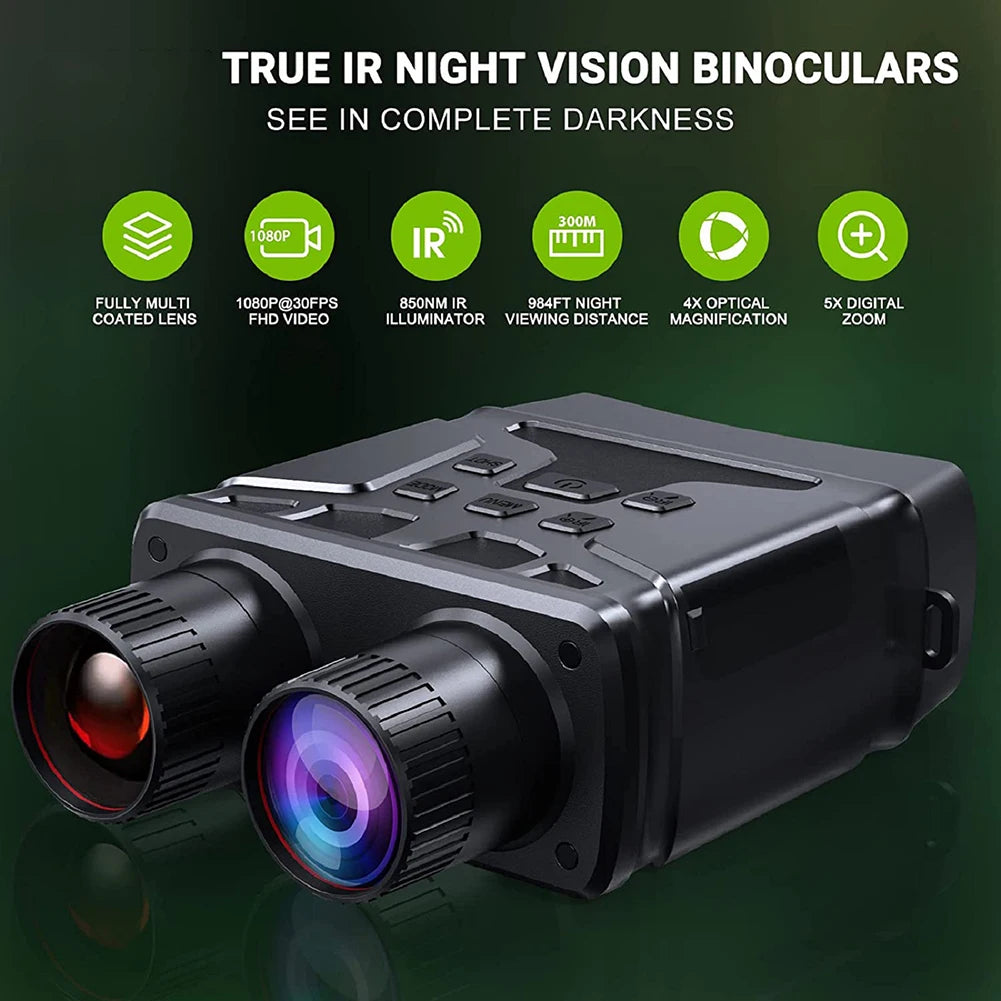 Night Vision Goggles Digital Night Vision Binoculars 1080p Infrared Night Vision Goggles for Hunting Camping Travel