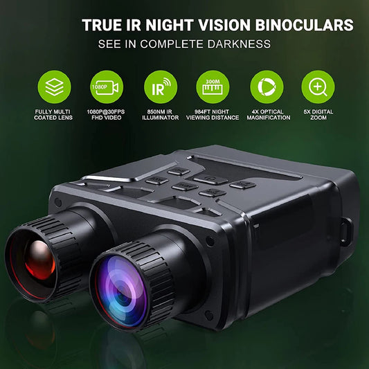 Night Vision Goggles Digital Night Vision Binoculars 1080p Infrared Night Vision Goggles for Hunting Camping Travel