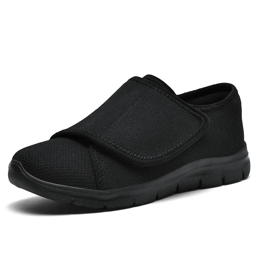 Men Women Walking Shoes Comfortable Walking Sneakers Adjustable Closure Extra Wide Shoes Lightweight for Elderly Swollen Feet