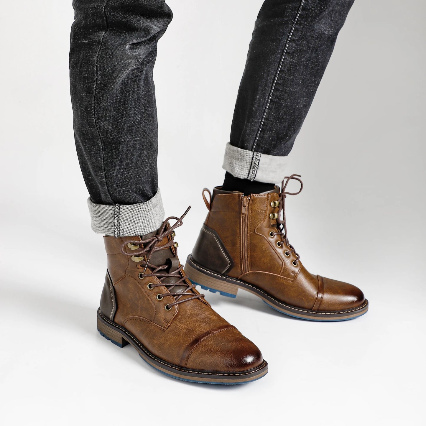Men Ankle Boots Fashion Brand Comfortable Casual Men Boots