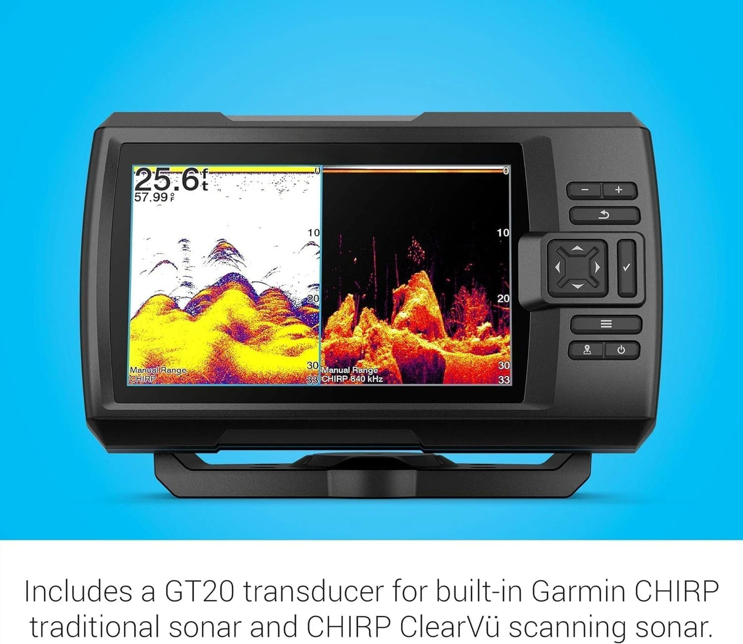 U.S. with GT20-TM Transducer - Easy-to-Use 7-inch Color Fishfinder and Sonar Transducer, Vivid Scanning Sonar Color Palettes