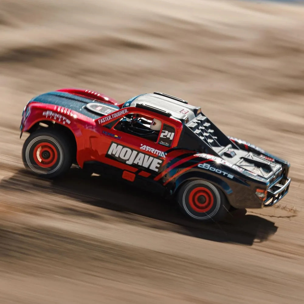 New Upgraded RC Truck Mojave GROM 4x4 Smart Small Scale Desert Truck, RTR Red/Black ARA2104T1