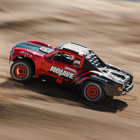 New Upgraded RC Truck Mojave GROM 4x4 Smart Small Scale Desert Truck, RTR Red/Black ARA2104T1