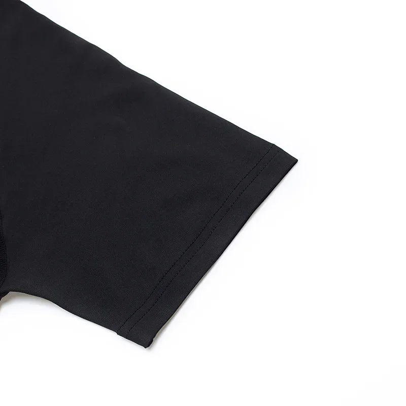 Men Short Sleeve t-Shirt Quick Dry Compression Shirts Fitness Gym t-Shirts Sport Bodybuilding Shirt Running Football Tee Shirts