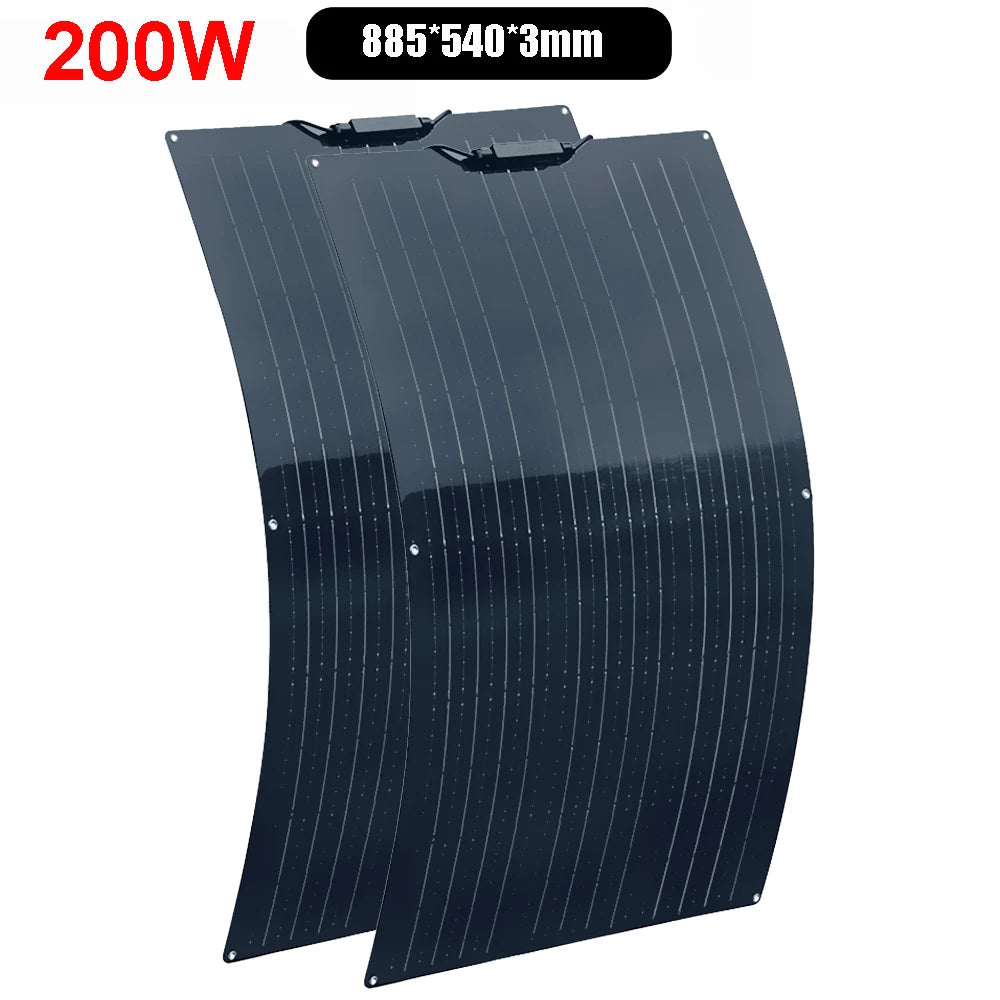 360w 300w 240w 200w 120w Flexible Solar Panel Kit 12v Battery Charger Monocrystalline for Home Boat RV EU USA Ship