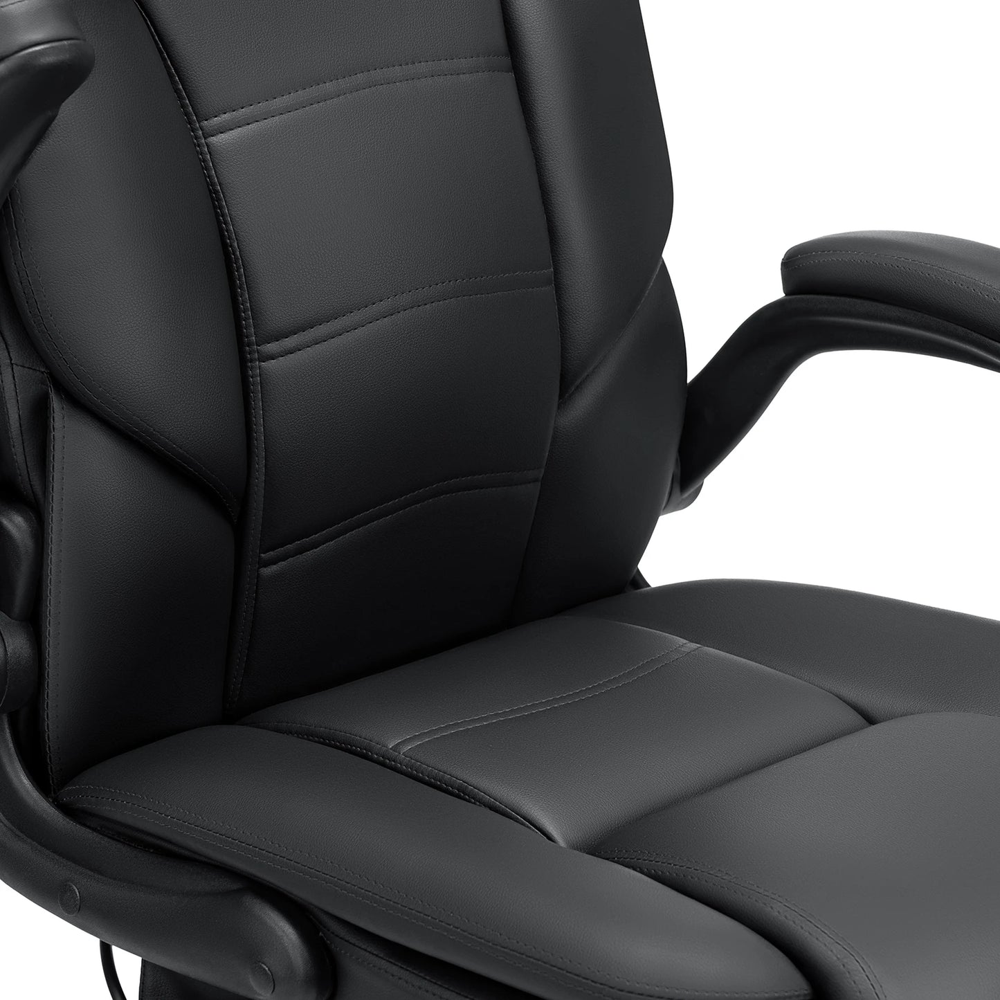 Office Chair With Ergonomic PU Leather Adjustable Height Reclining Backrest Orthopedic Inflatable Computer Recliner Chair Sofas