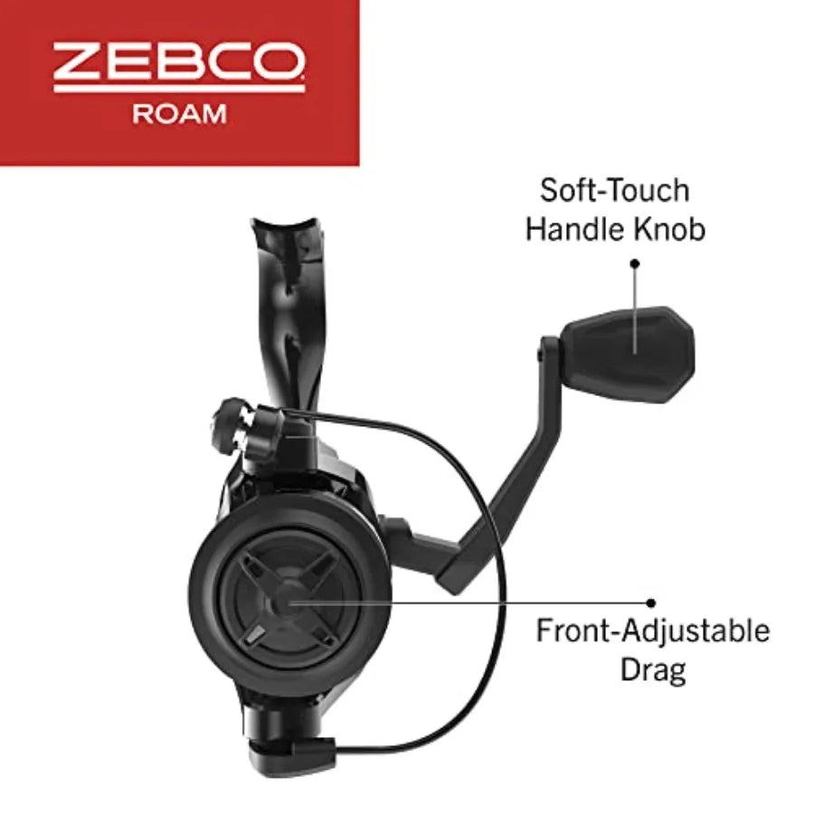 Spinning Reel and Fishing Rod Combo with Split ComfortGrip Rod Handle for Enhanced Control and Precision in Freshwat