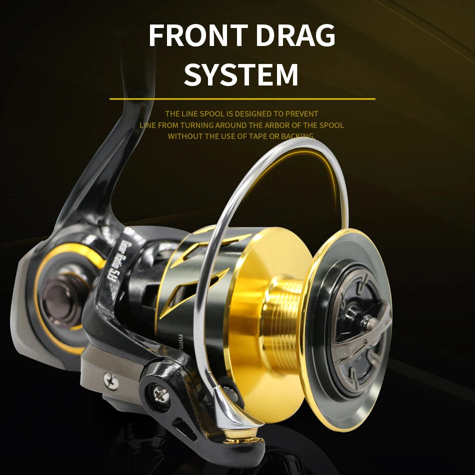 ROOBLINOS SW Spinning Reel Ultralight  Saltwater Surf Reel  5.0:1 9+1 BB Max Drag 12kg Fishing Reels Wheel