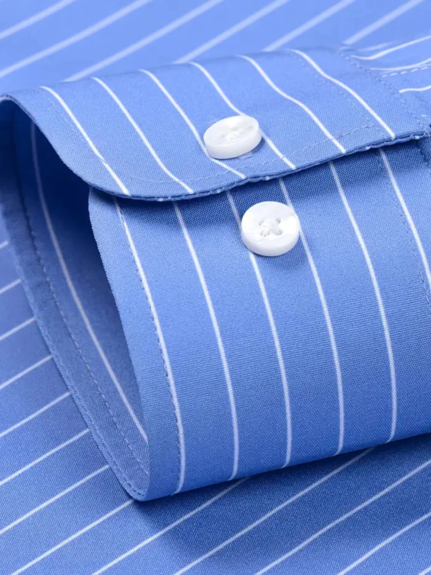 Men s Classic Striped Shirt with Long Sleeves and Turn Down Collar Perfect for Spring and Autumn Casual Wear Featuring Button