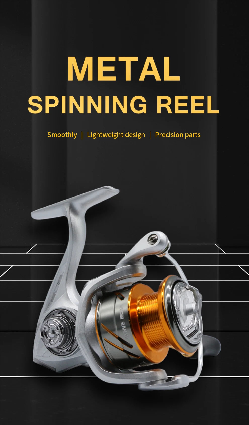 TC Spinning Fishing Reels Metal Spool Interchangeable Freshwater Saltwater Trout Carp Spinning Reel