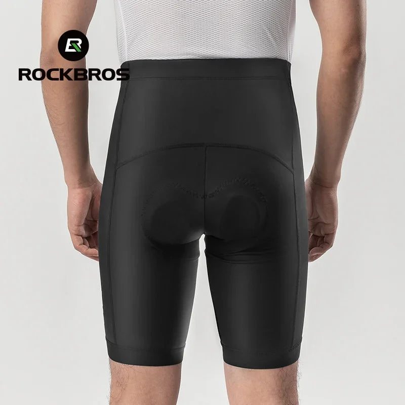 ROCKBROS Men's Cycling Shorts 3D Gel Pad Cycling Underwear Anti-Slip Breathable Bike Bicycle Liner Shorts Men MTB Road Riding