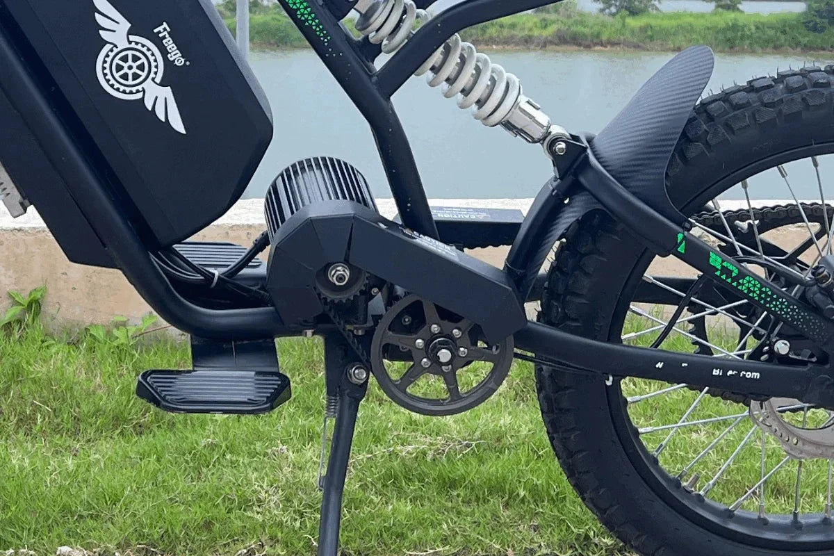Freego Electric Bike Mid-Drive All-Terrain Dirt Ebike Mountain bike 60V 25AH Bikes Adult Electric Off-Road Bicycle Motocycles