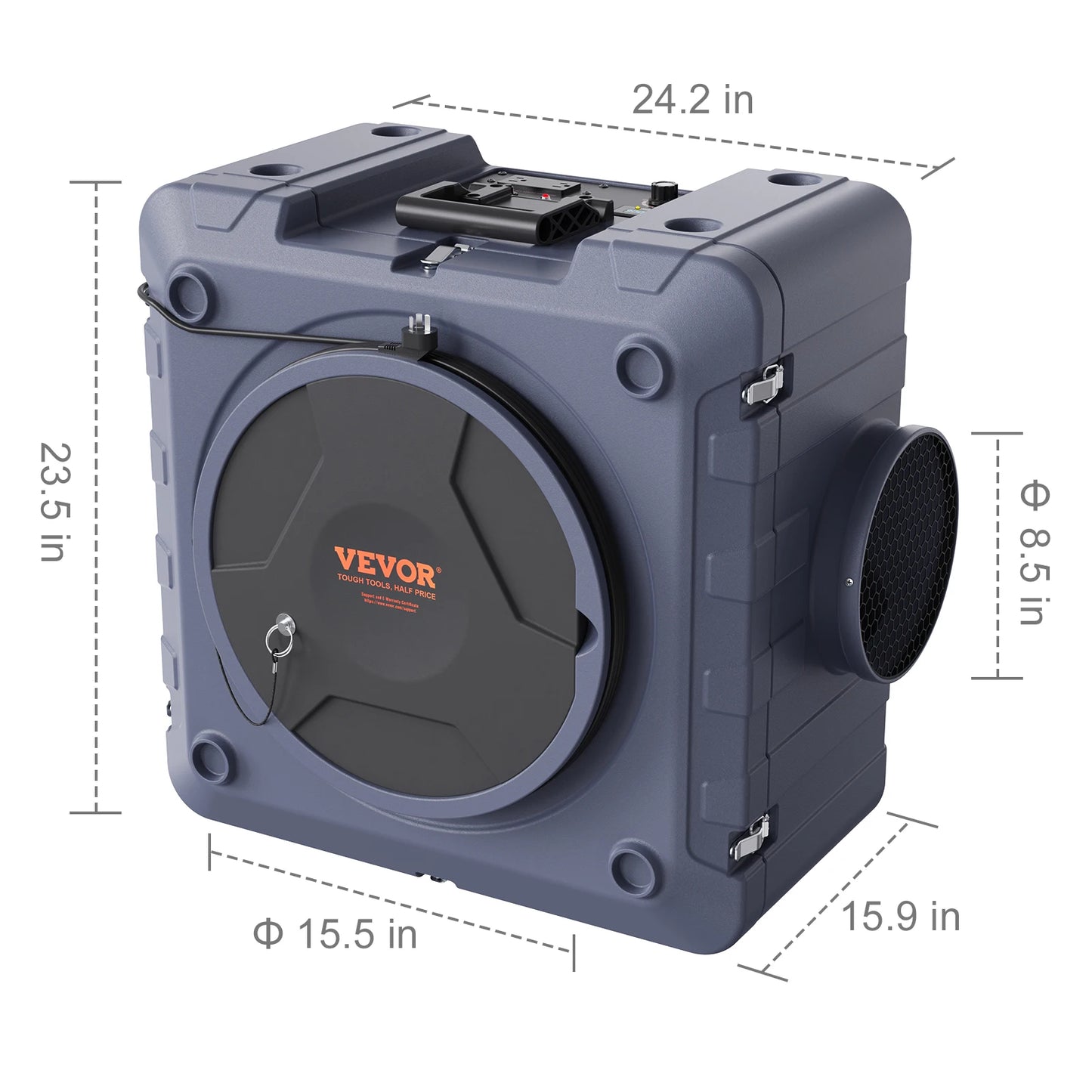 SucceBuy Air Scrubber with 3-Stage Filtration Stackable Negative Air Cleaner Machine with MERV10 for Home Industrial Commercial