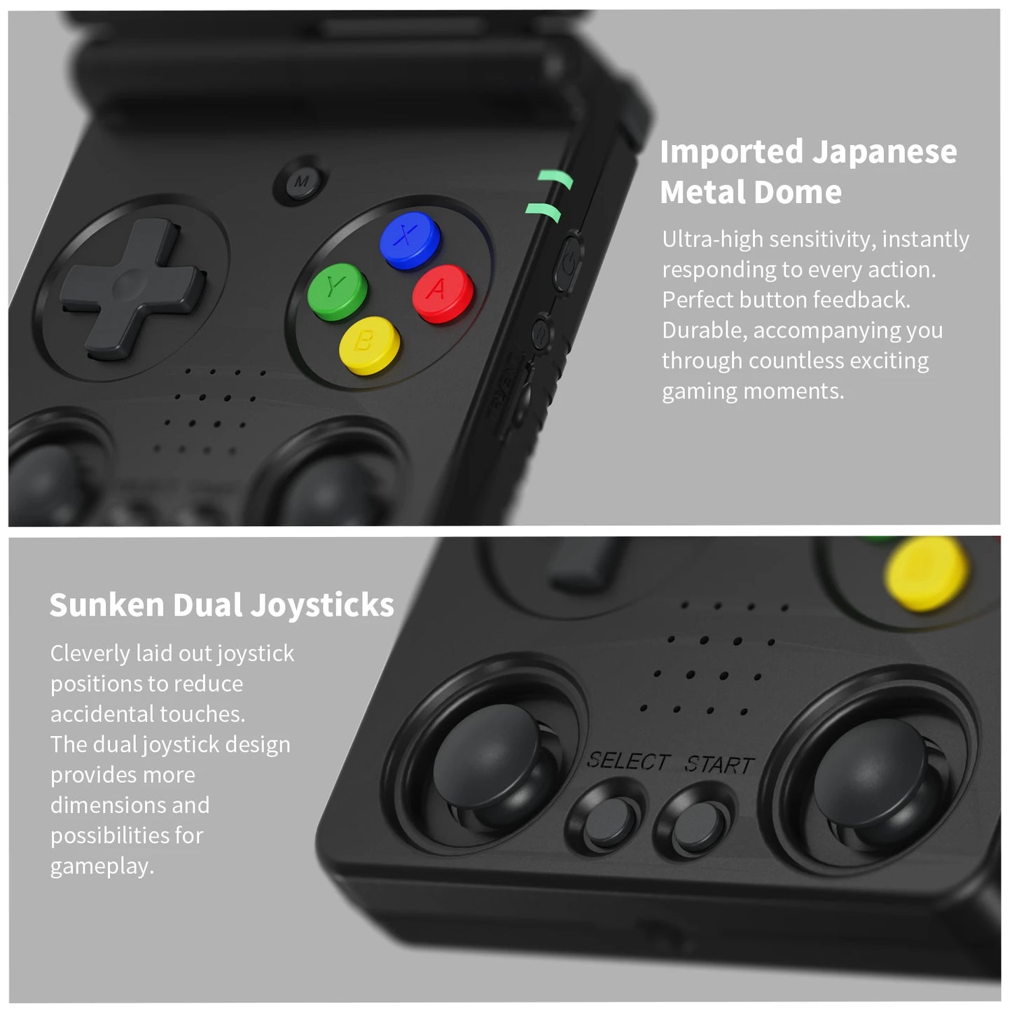 Anbernic RG34XXSP Retro Flip Handheld Game Console 3.4" IPS 720*480 Screen Linux 64-bit 3300mAh Collapsible Video Gaming Player