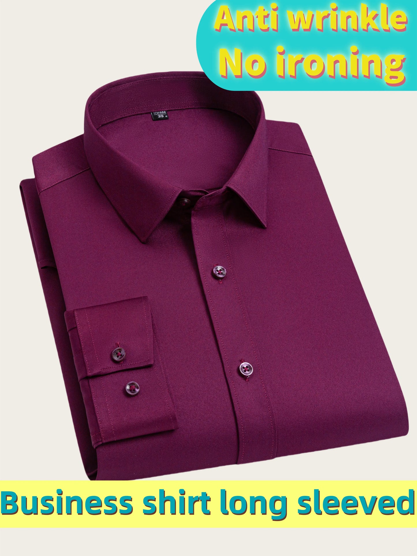 Men's Ultra-Stretch Shirt - High-Quality Silky Business Formal Long-Sleeve Shirt for Social and Casual Wear