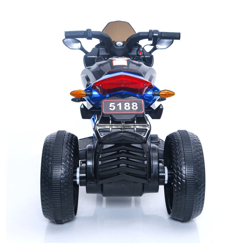 12V Kids Motorbike: Features Training Wheels, Manual Hand Throttle Control, Sparkling LED Tires, and a Premium PU Seat