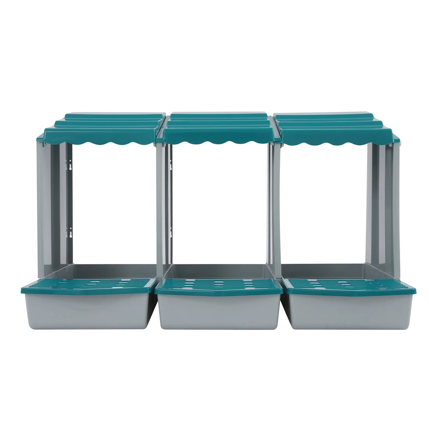 3-Compartment Chicken Nesting Box Chicken Laying Box with Egg Collection