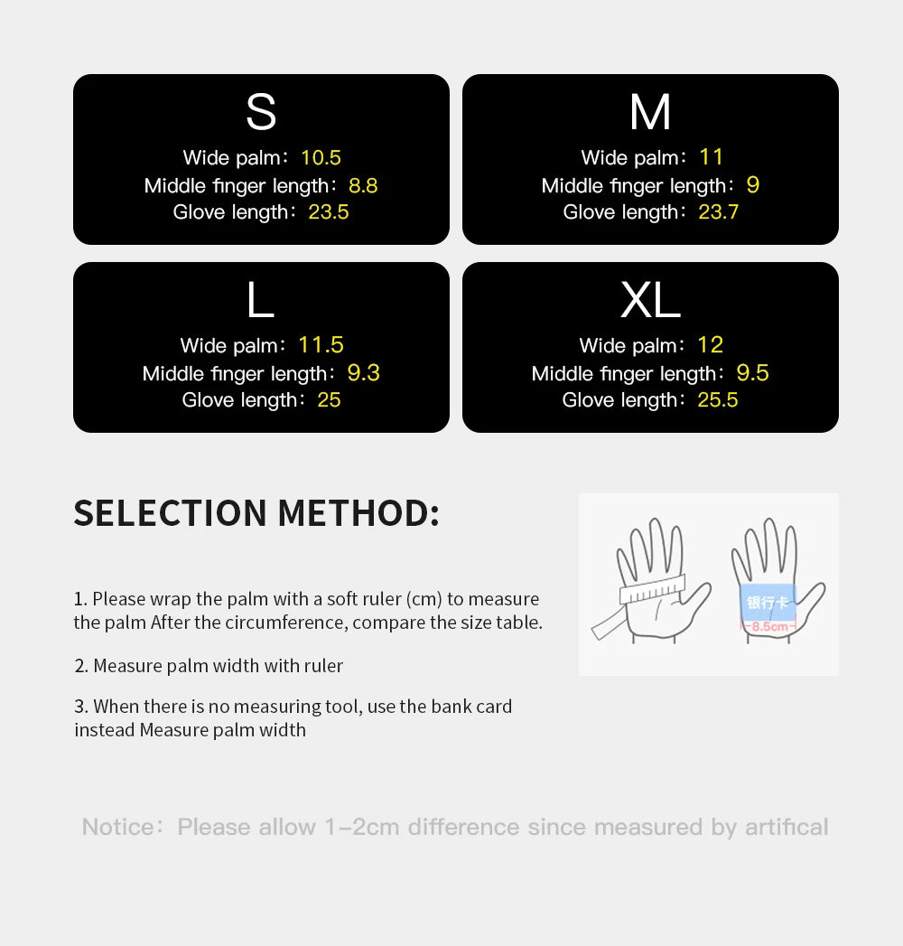 Full Fingers Men Winter Waterproof Cycling Gloves Outdoor Sports Running Motorcycle Ski Touch Screen Fleece Gloves Non-slip Warm