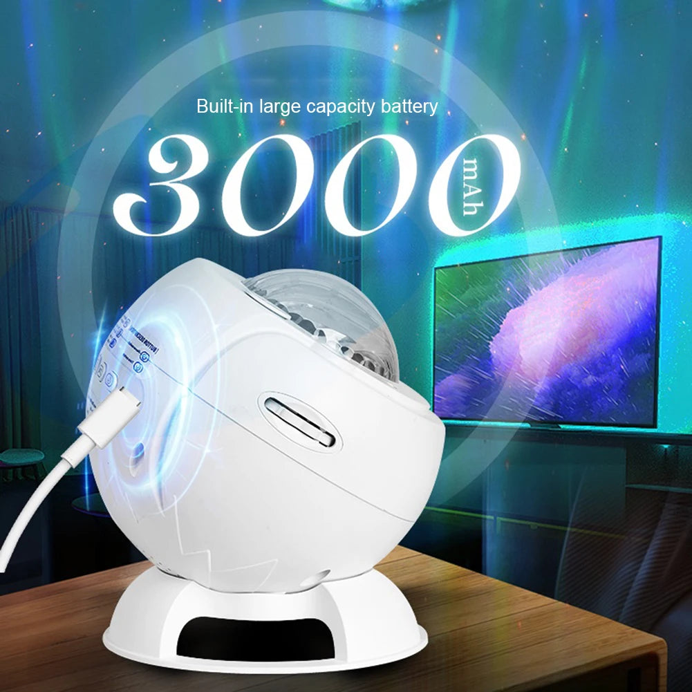 LED Northern Lights Aurora Projector Galaxy Star Night Light Projector Galaxy Starry Projection Lamp Aurora Lighting for Bedroom