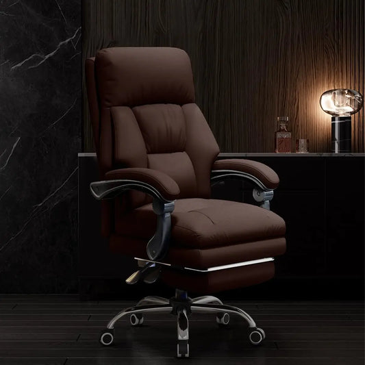 High Back Office Chair Executive Desk Chair with Foot Rest Comfortable Computer Gaming Chairs Swivel Work Chair