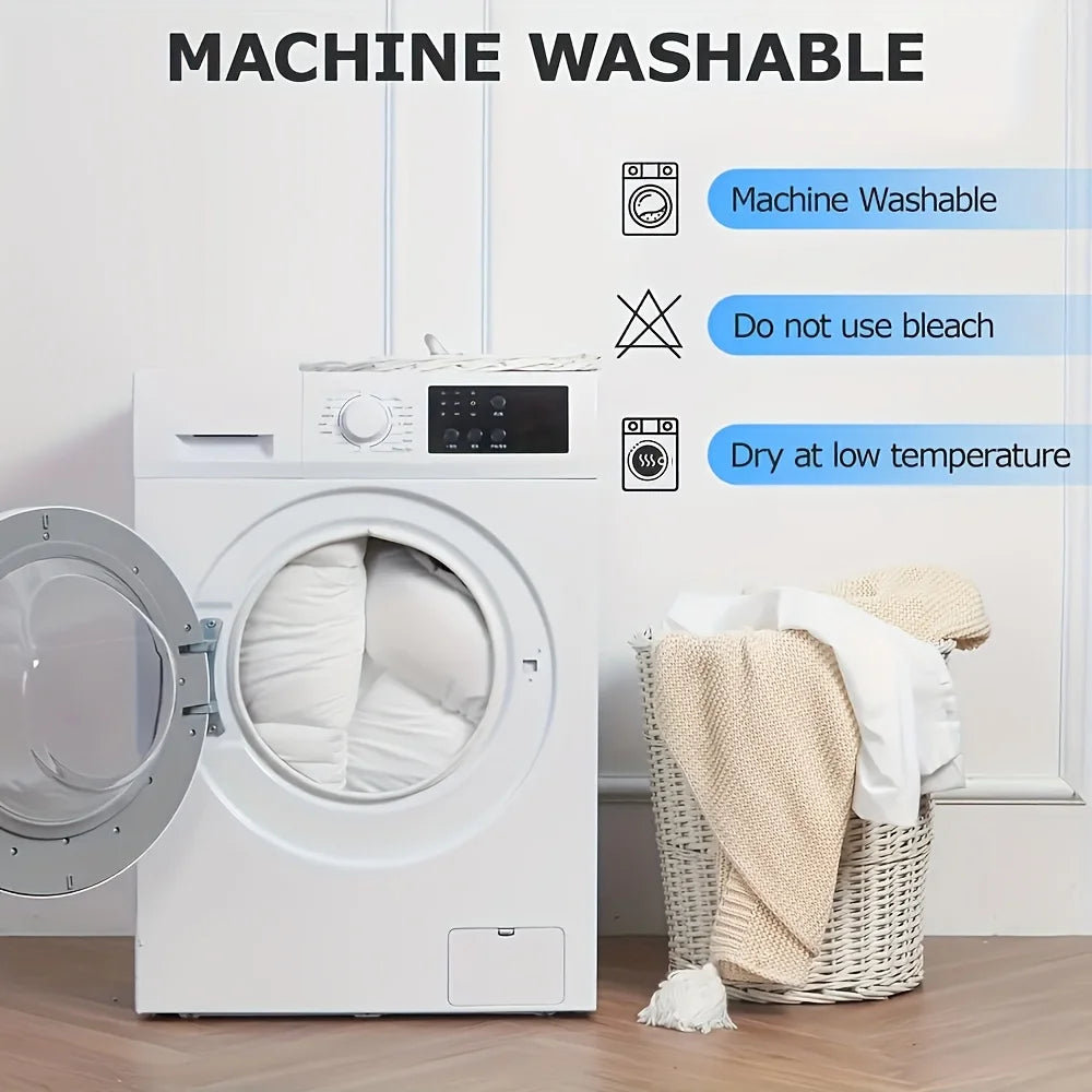 Full Size Bed Comforter Set Soft Breathable All Seasons Bedding with 2/3 pcs,1 Comforter And 1/2 Pillow Shams Machine Washable