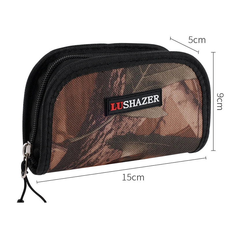 Outdoor Portable Fishing Bag Large Capacity Canvas Zipper Sequins Spoon Lure Bait Tackle Box Fishhooks Hand Spinner Storage Case