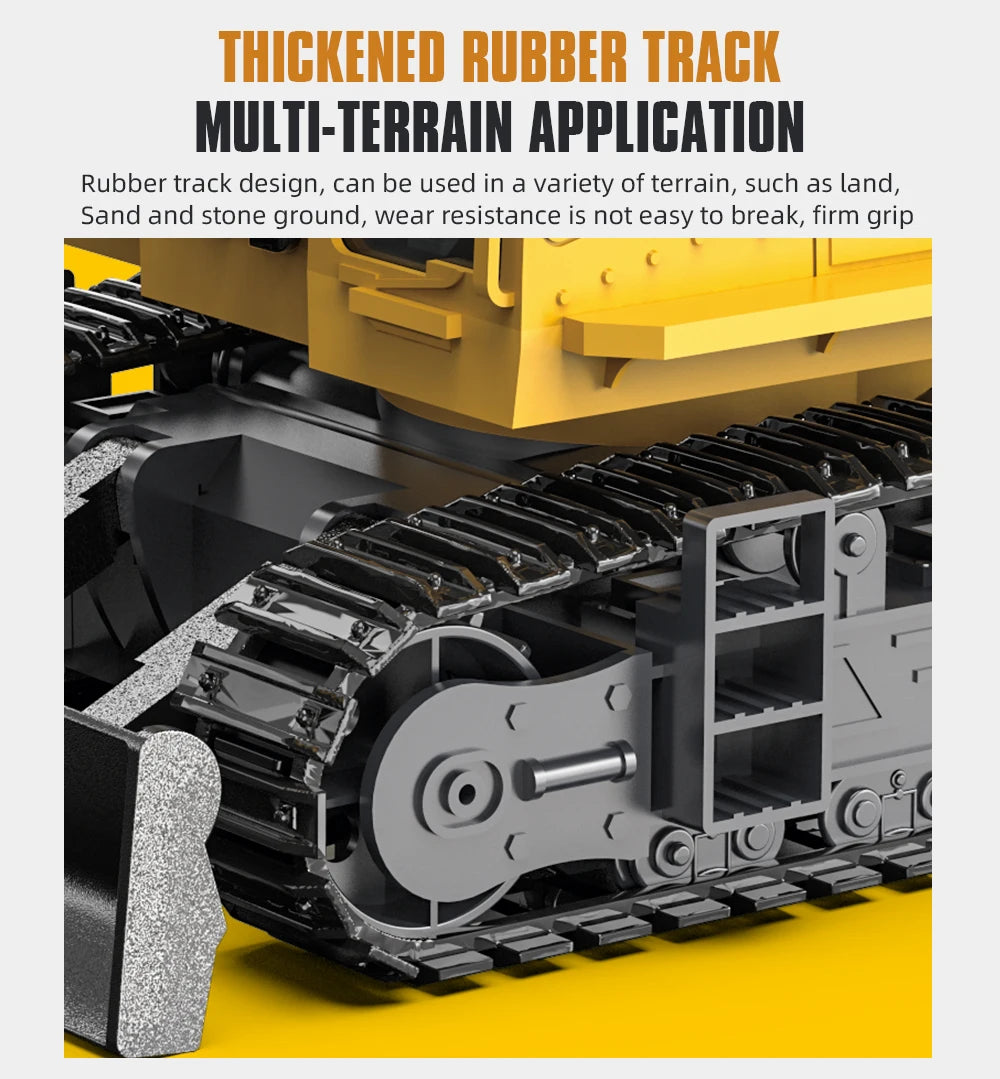 Alloy Excavator Rc Cars Trucks 17CH Dumper Remote Control Car Tractor 1/18 Engineering Electric Vehicles for Kids Boys Children
