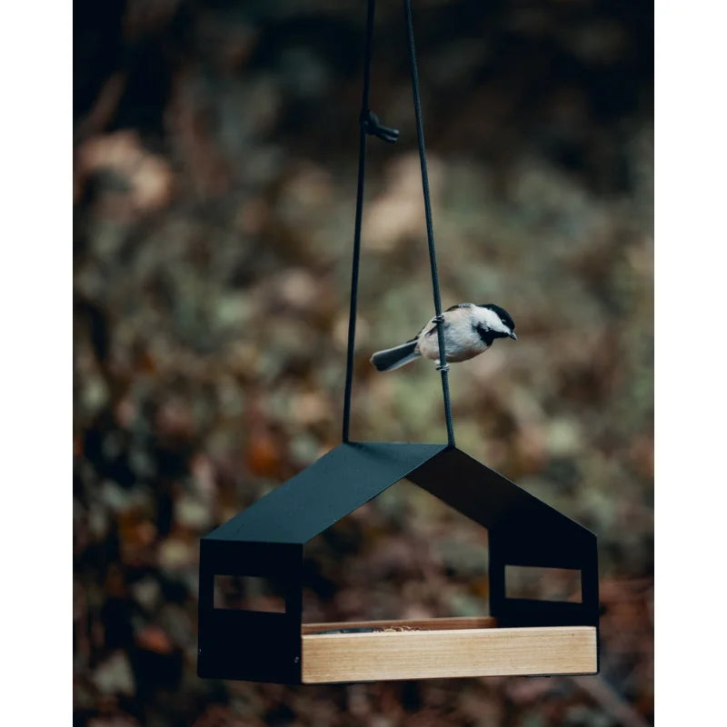 1PC Outdoor gardening, Metal house Modern bird feeder garden decoration, hummingbird feeder, hanging bird house