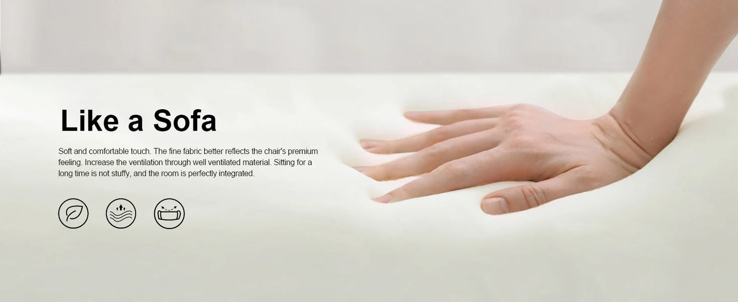 Computer Office Chair with Pocket Spring Cushion, Linkage Armrests and Footrest, High Back Ergonomic Computer Chair .