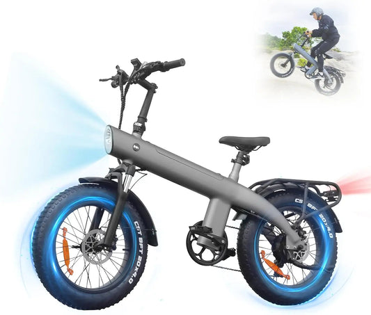 20“ Electric Bike for Adults with Removable Battery, Peak 2000W Brushless Motor, 24-62 Miles, 35 MPH Ebike for Adults