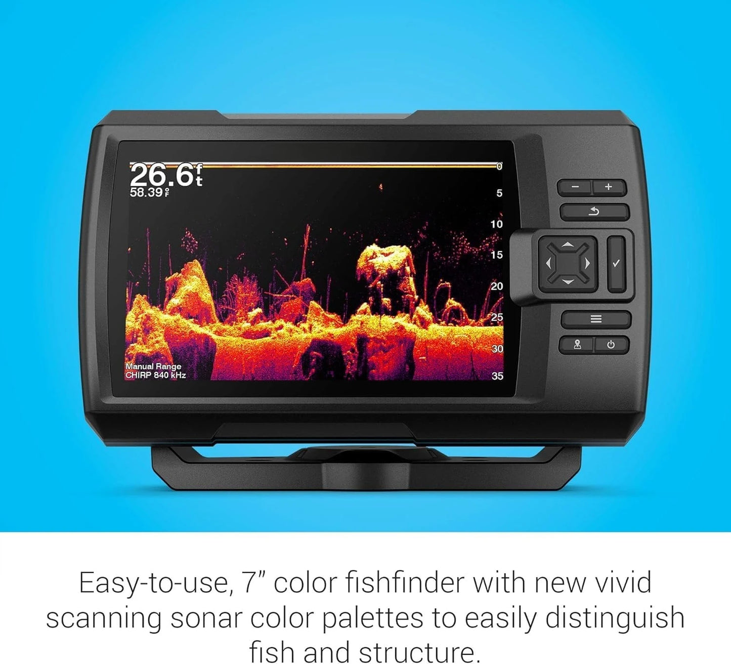 U.S. with GT20-TM Transducer - Easy-to-Use 7-inch Color Fishfinder and Sonar Transducer, Vivid Scanning Sonar Color Palettes
