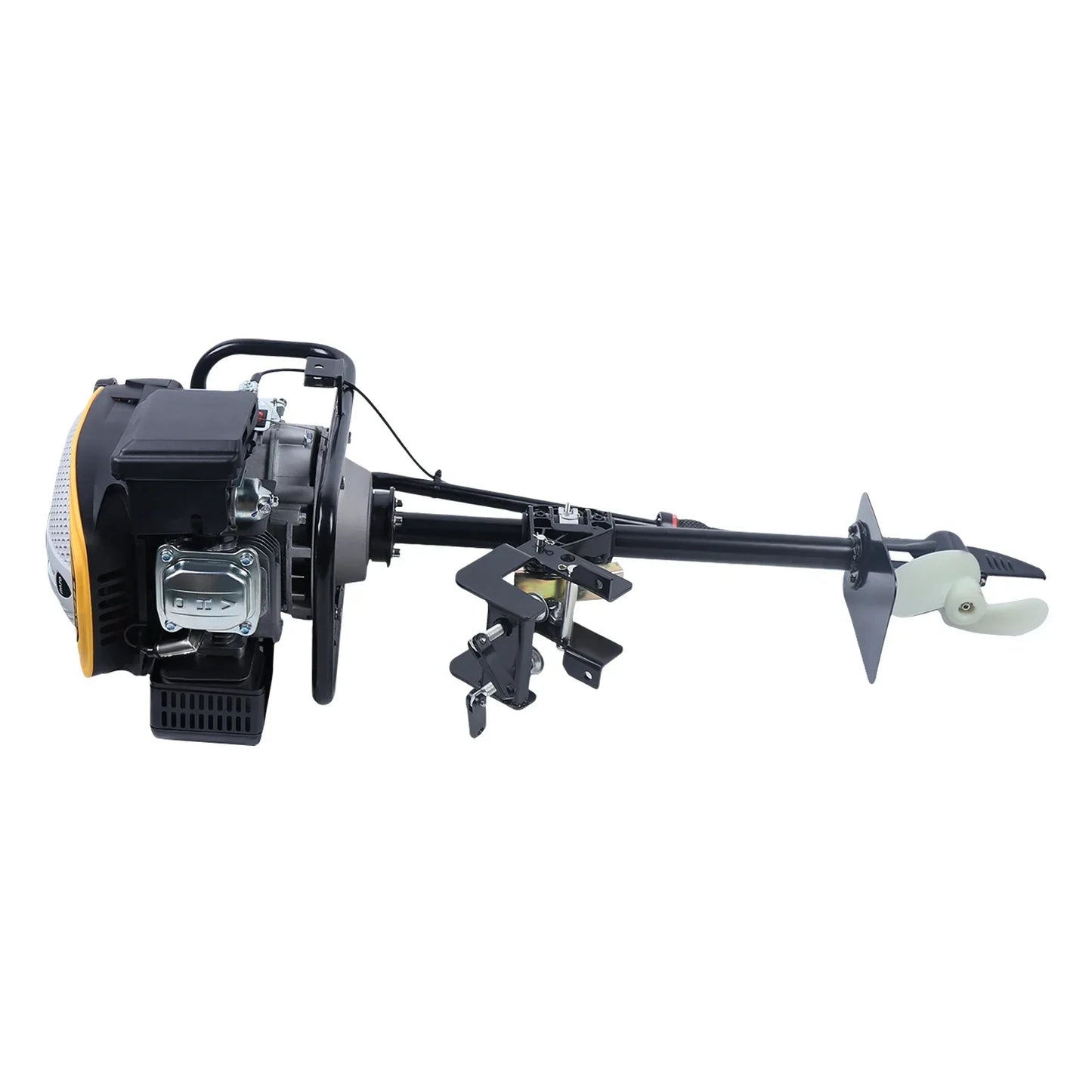 4-Stroke 9HP Outboard Motor 225CC Heavy-Duty Outboard Motor Fishing Boat Marine Engine for Fishing Aquaculture Outdoor Adventure
