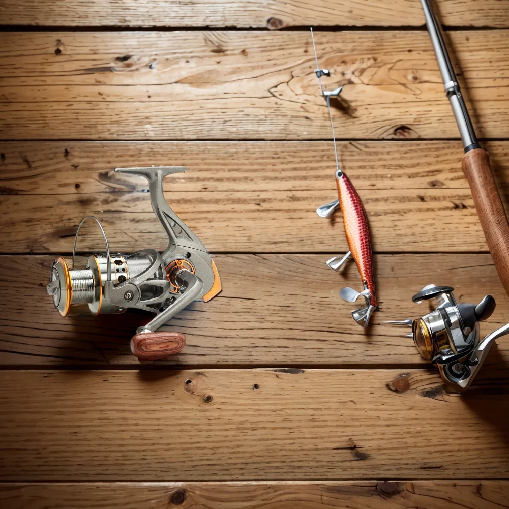 Spinning Fishing Reel CNC Metal Spool Spinning Reel All Purpose Fishing Spinning Reel for Freshwater Saltwater