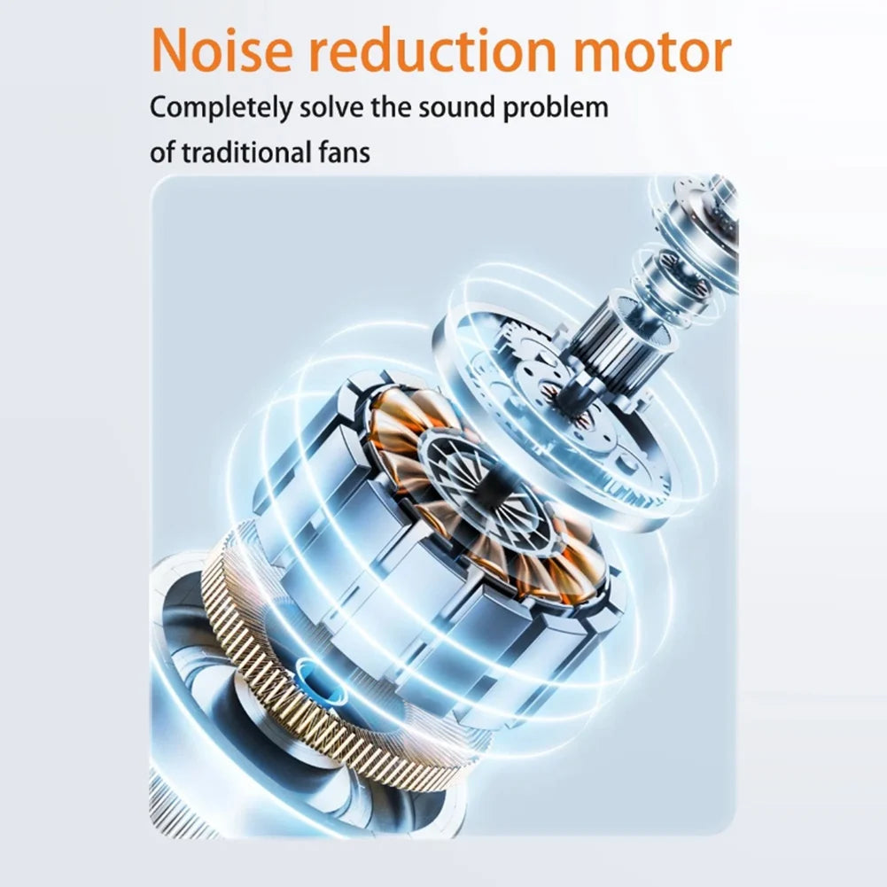 Leafless  Fan Remote Control Strong Wind Electric Fan LED Desktop Standing Fan for Bedroom Living Rooom Bathroom