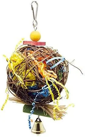 2-piece bird chew toy foraging chopper parrot cage chopper parrot cone hanging toy