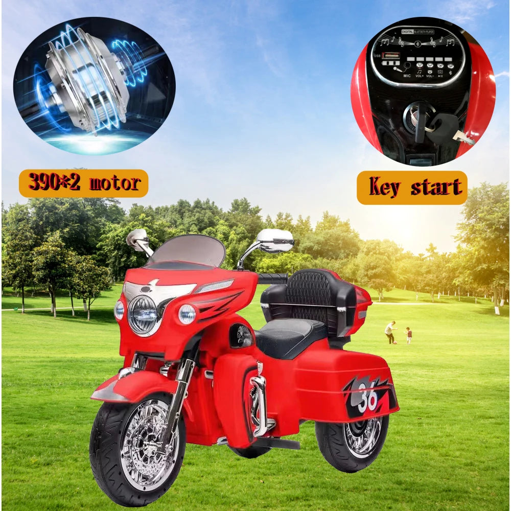 kids ride on motorcycle Electric 12V two seat motorcycle for kids, Motorbike for Kids with Key start